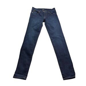 Polo Ralph Lauren Tompkins Skinny Jeans Size 27 Blue Denim Dark Wash